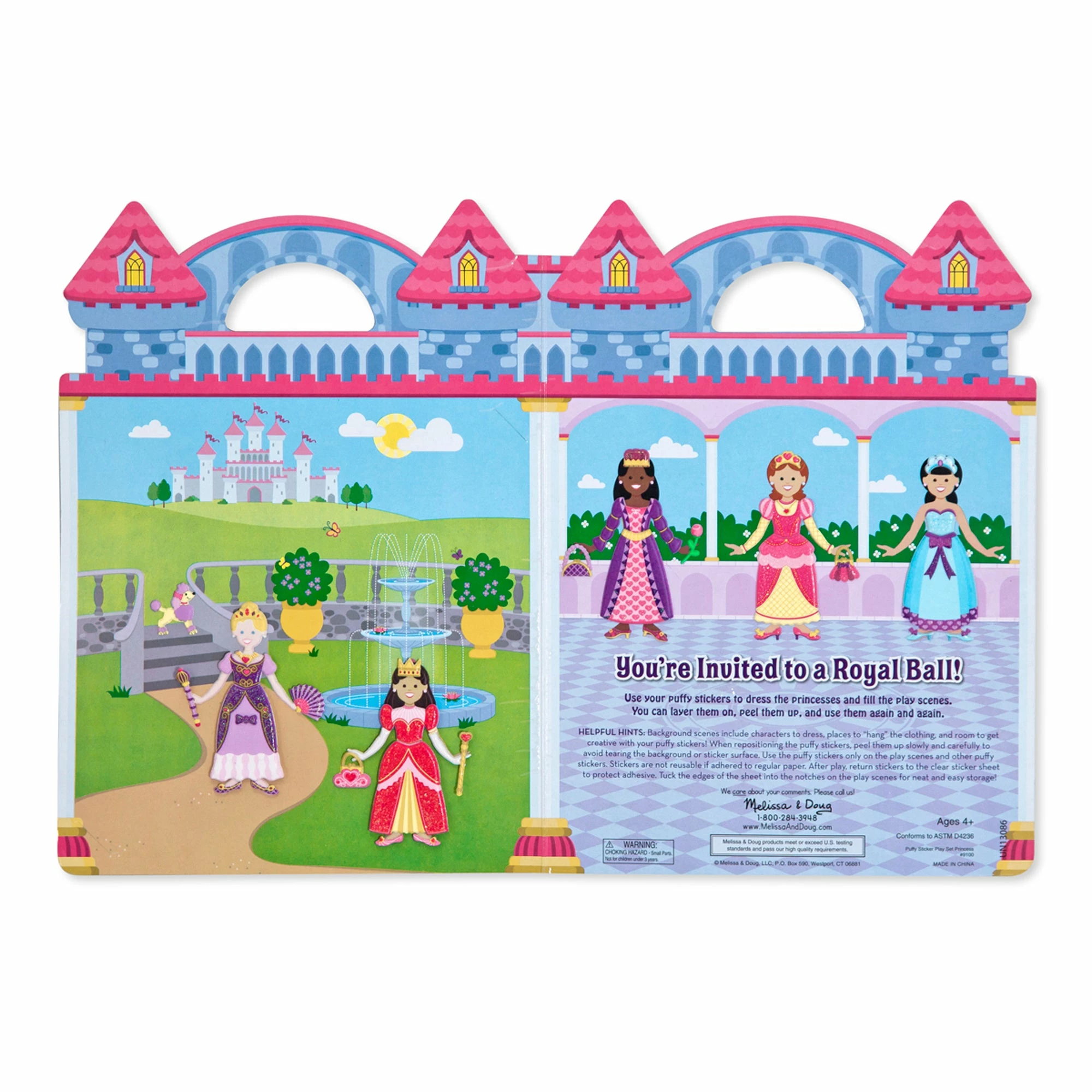 Melissa & Doug Puffy Sticker Play Set - Princess - Image 4