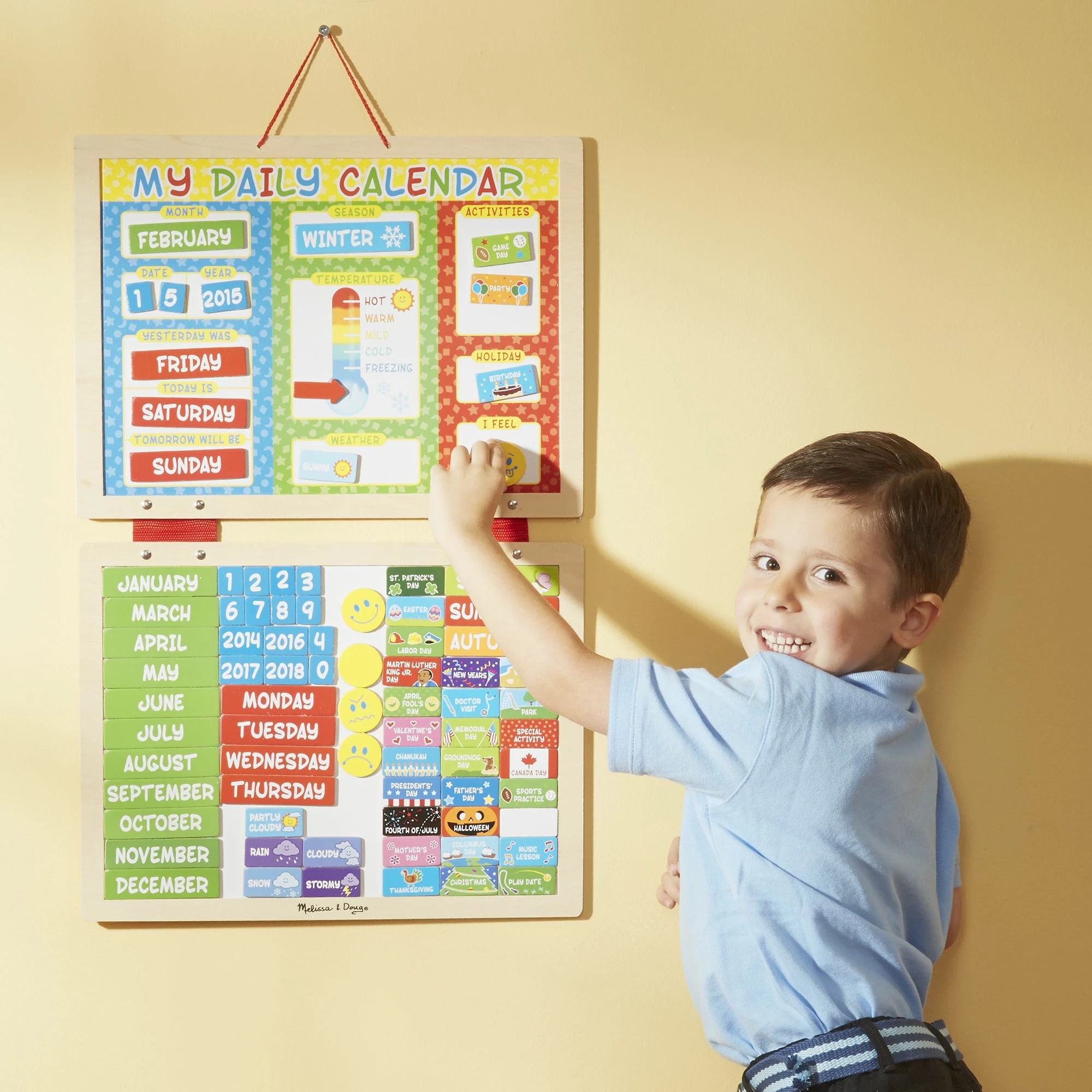 Melissa & Doug My First Daily Magnetic Calendar - Image 2