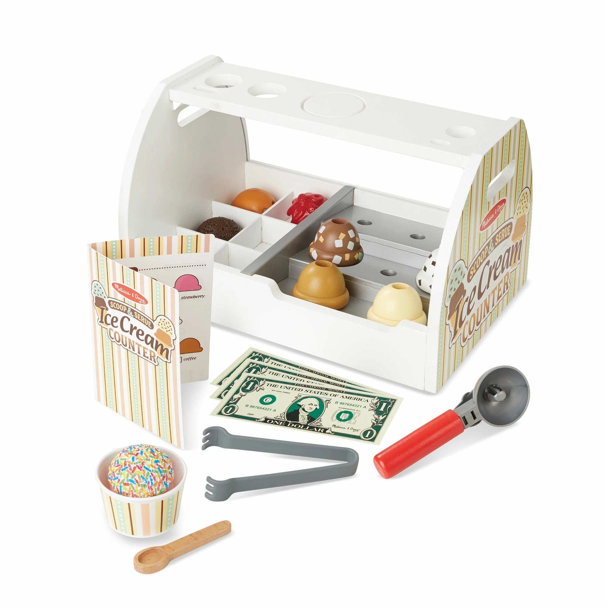 Melissa & Doug Scoop & Serve Ice Cream Counter - Image 5
