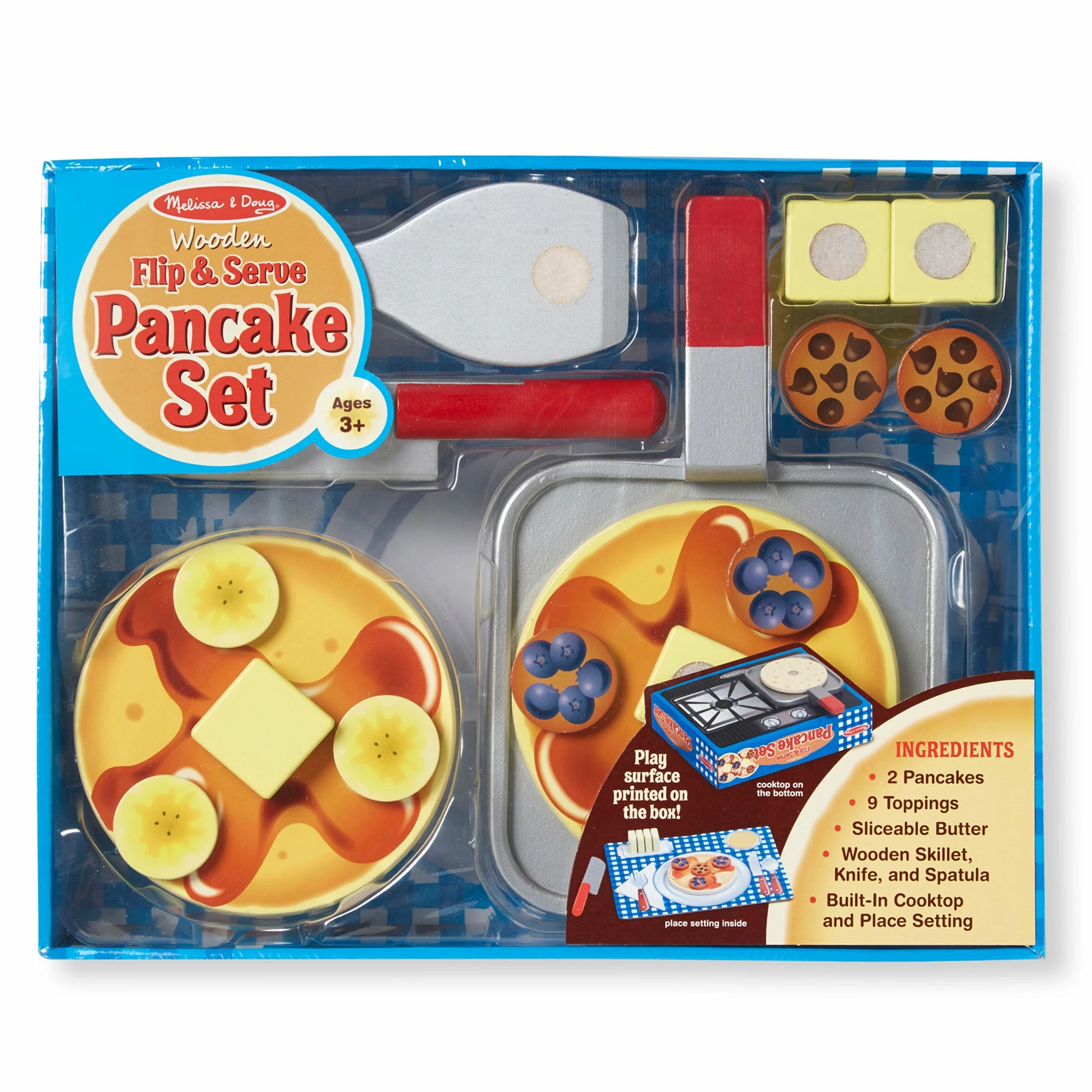 Melissa & Doug Wooden Flip & Serve Pancake Set - Image 7