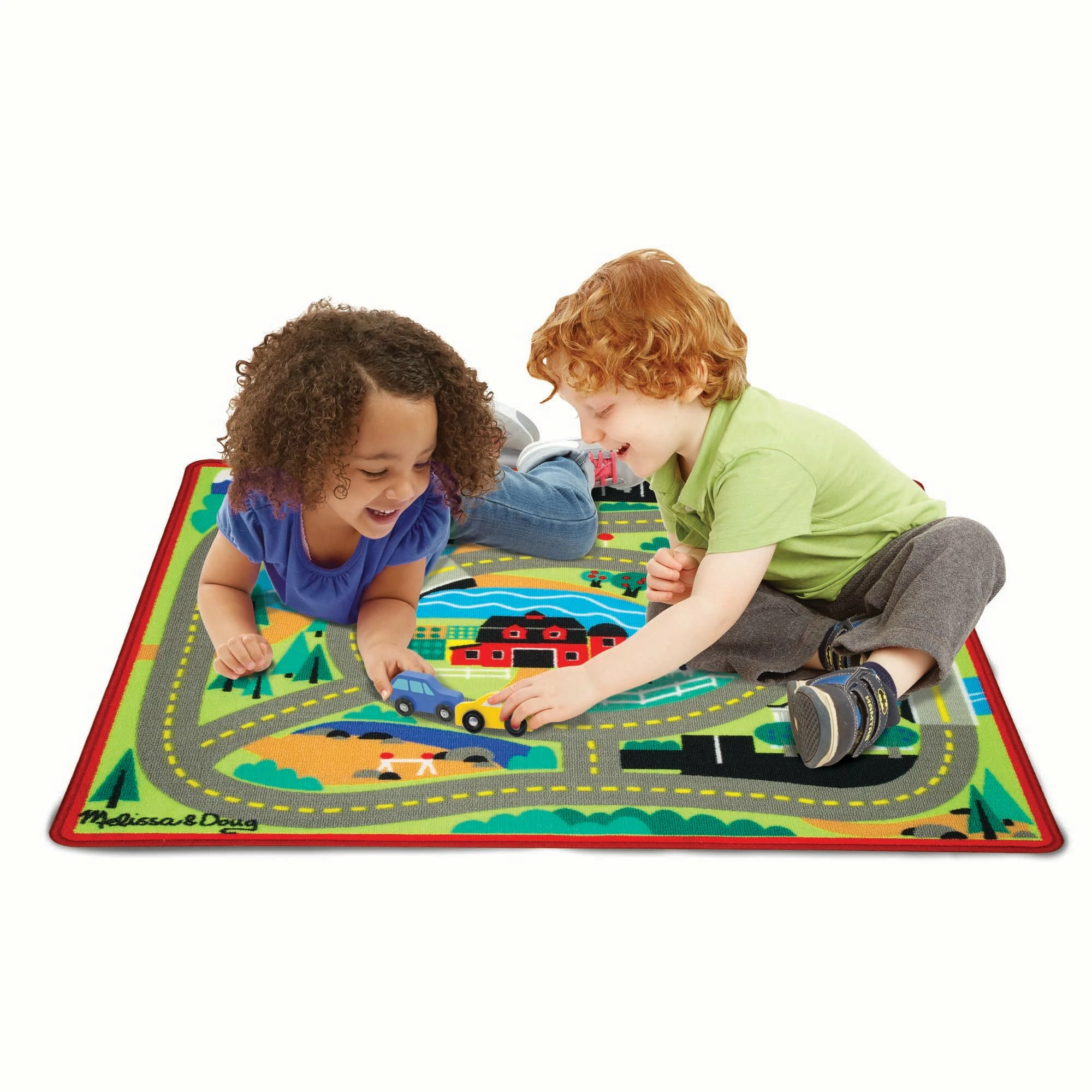 Melissa & Doug Round The Town Road Rug - Image 3