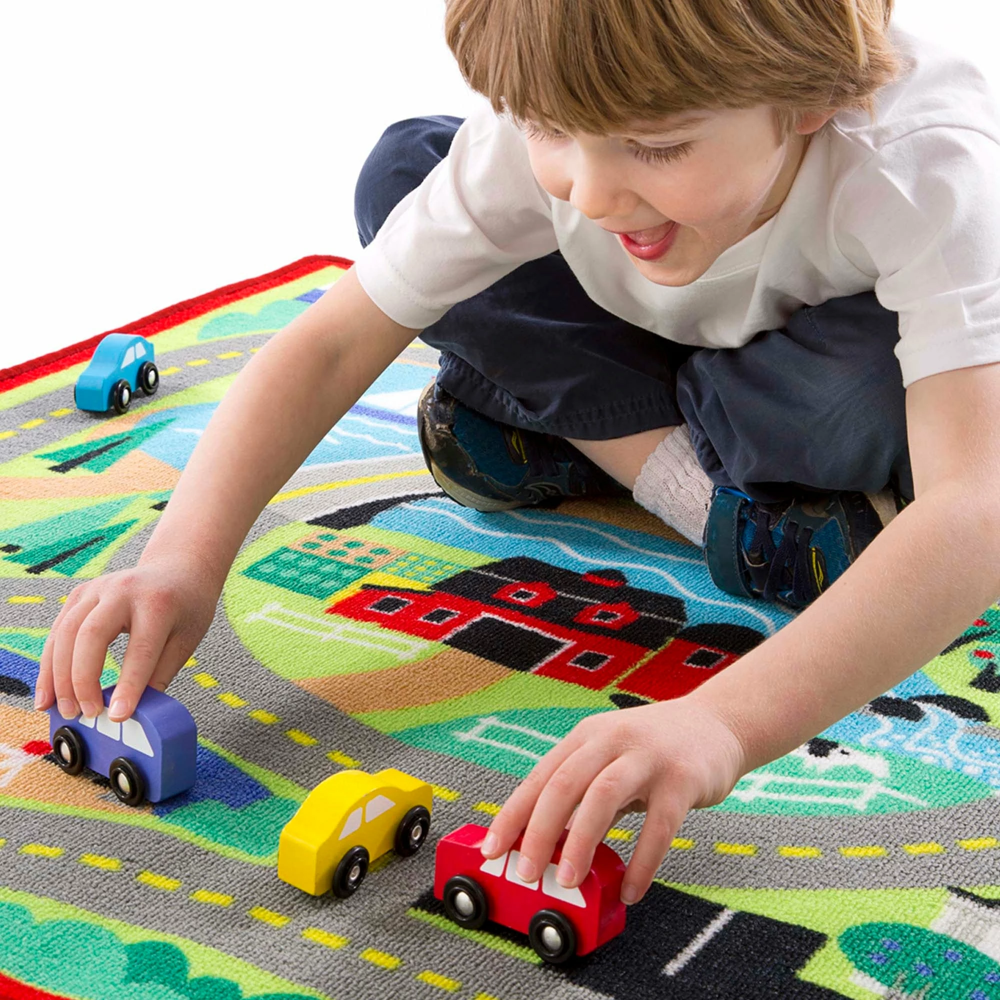 Melissa & Doug Round The Town Road Rug - Image 4