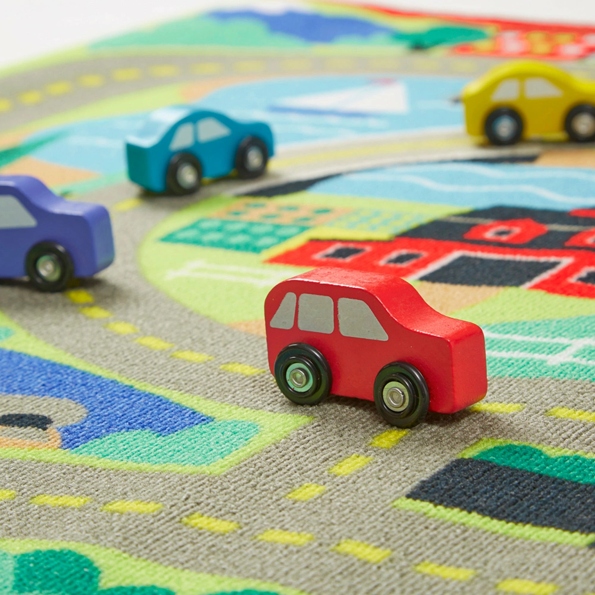 Melissa & Doug Round The Town Road Rug - Image 8