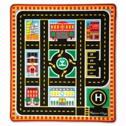 Melissa & Doug Round The City Rescue Rug
