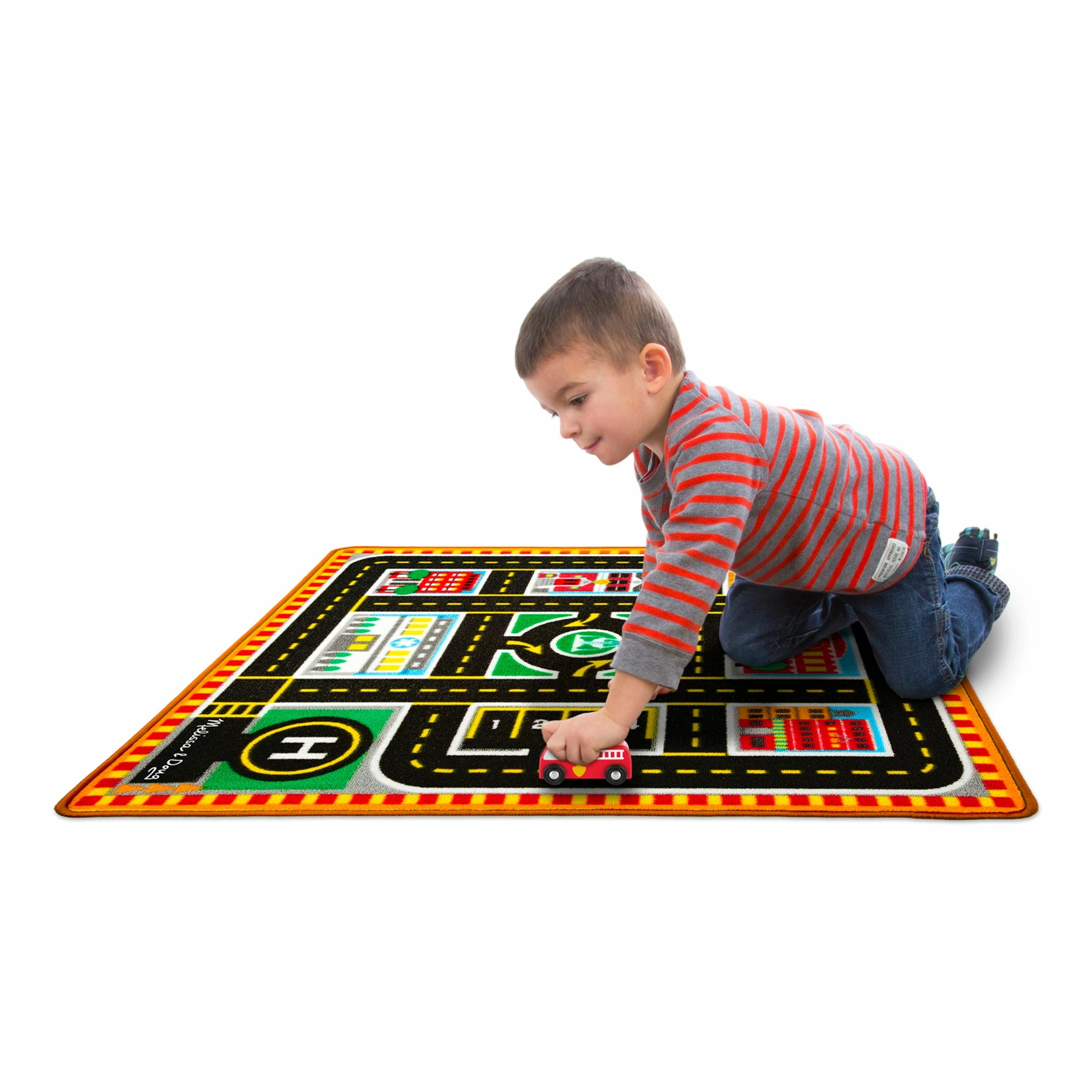 Melissa & Doug Round The City Rescue Rug - Image 3