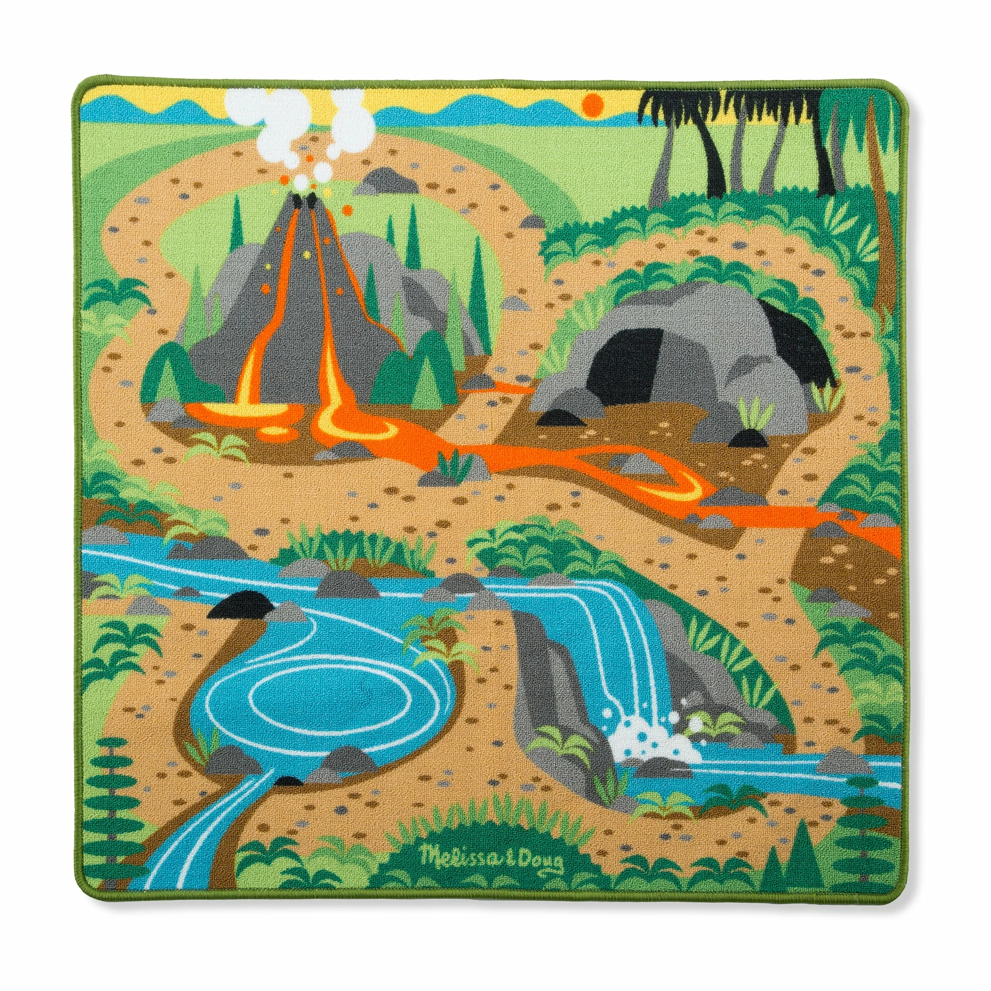 Melissa & Doug Prehistoric Playground Dinosaur Rug