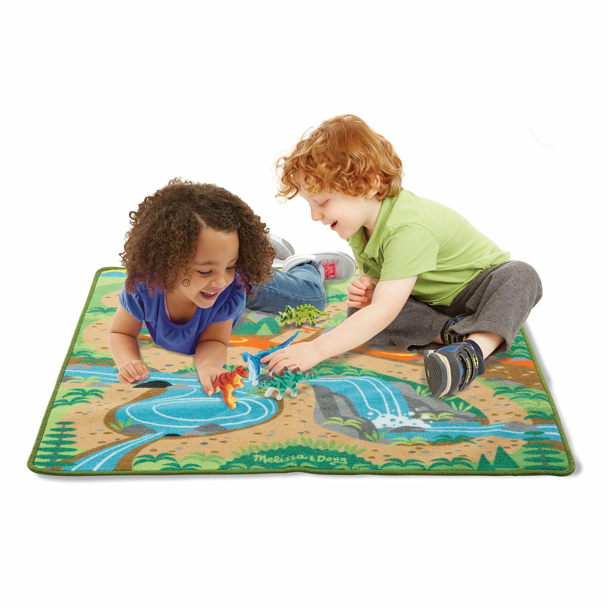 Melissa & Doug Prehistoric Playground Dinosaur Rug - Image 3