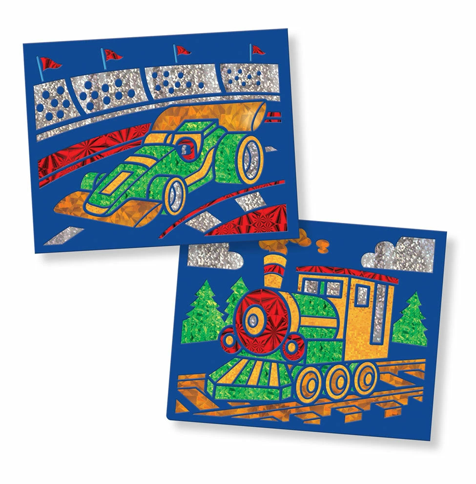 Melissa & Doug On-the-Go Crafts - Foil Art Vehicles - Image 2