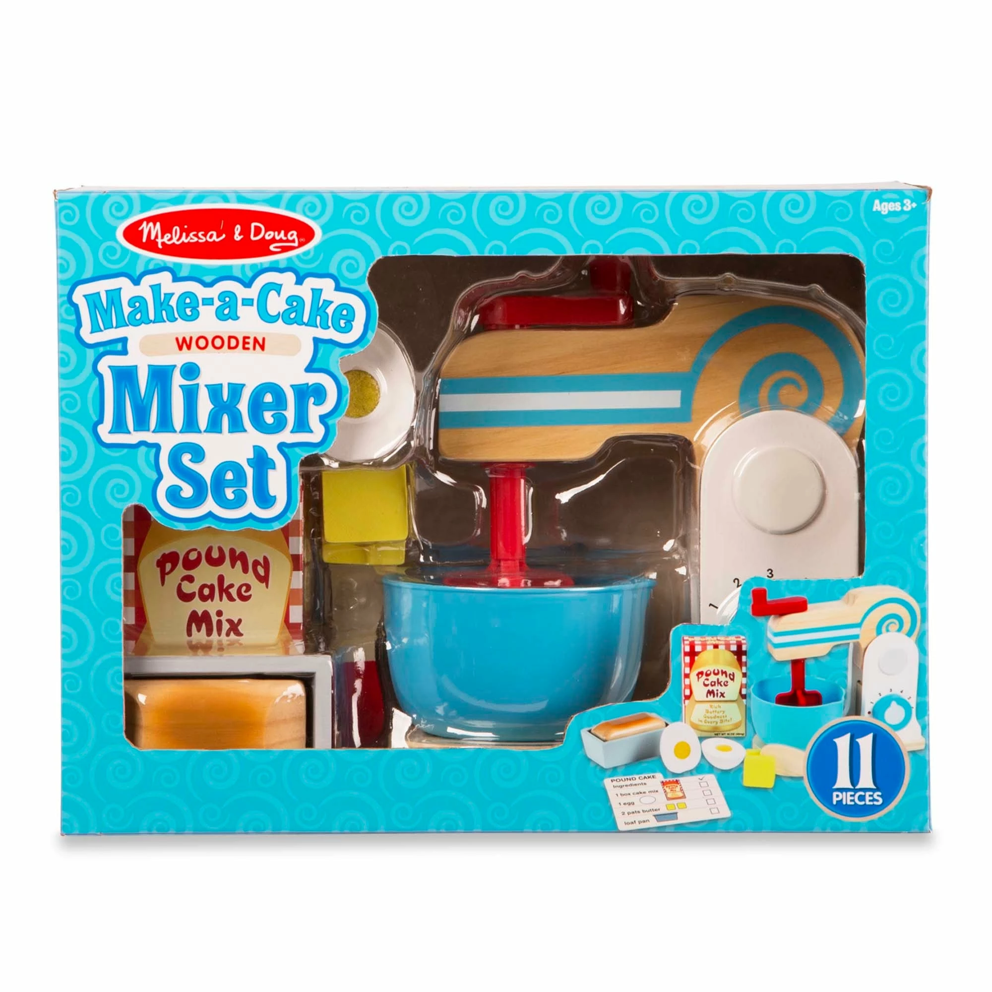 Melissa & Doug Wooden Make-a-Cake Mixer Set - Image 9