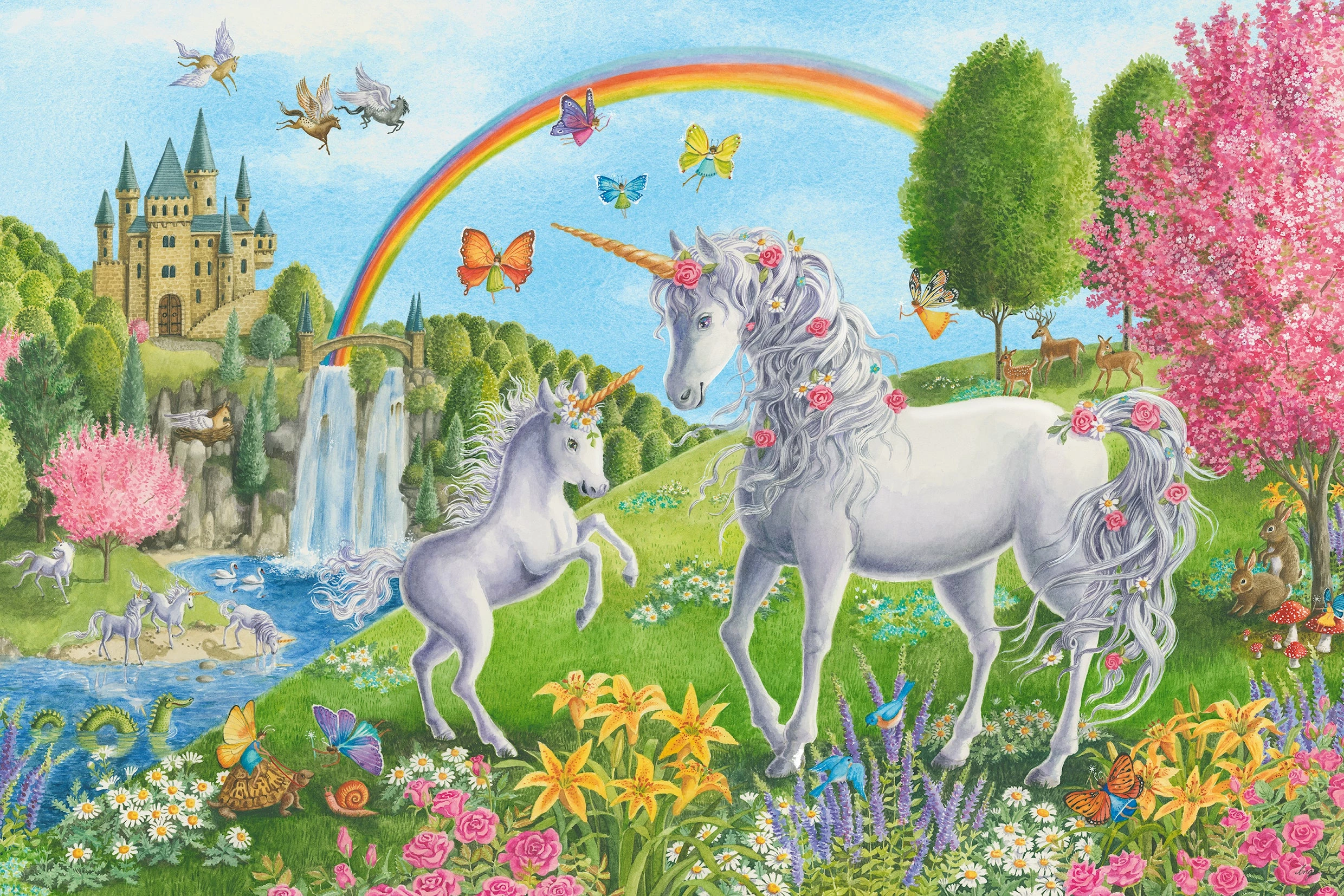 Ravensburger Prancing Unicorns - 24pc Floor Puzzle - Image 2