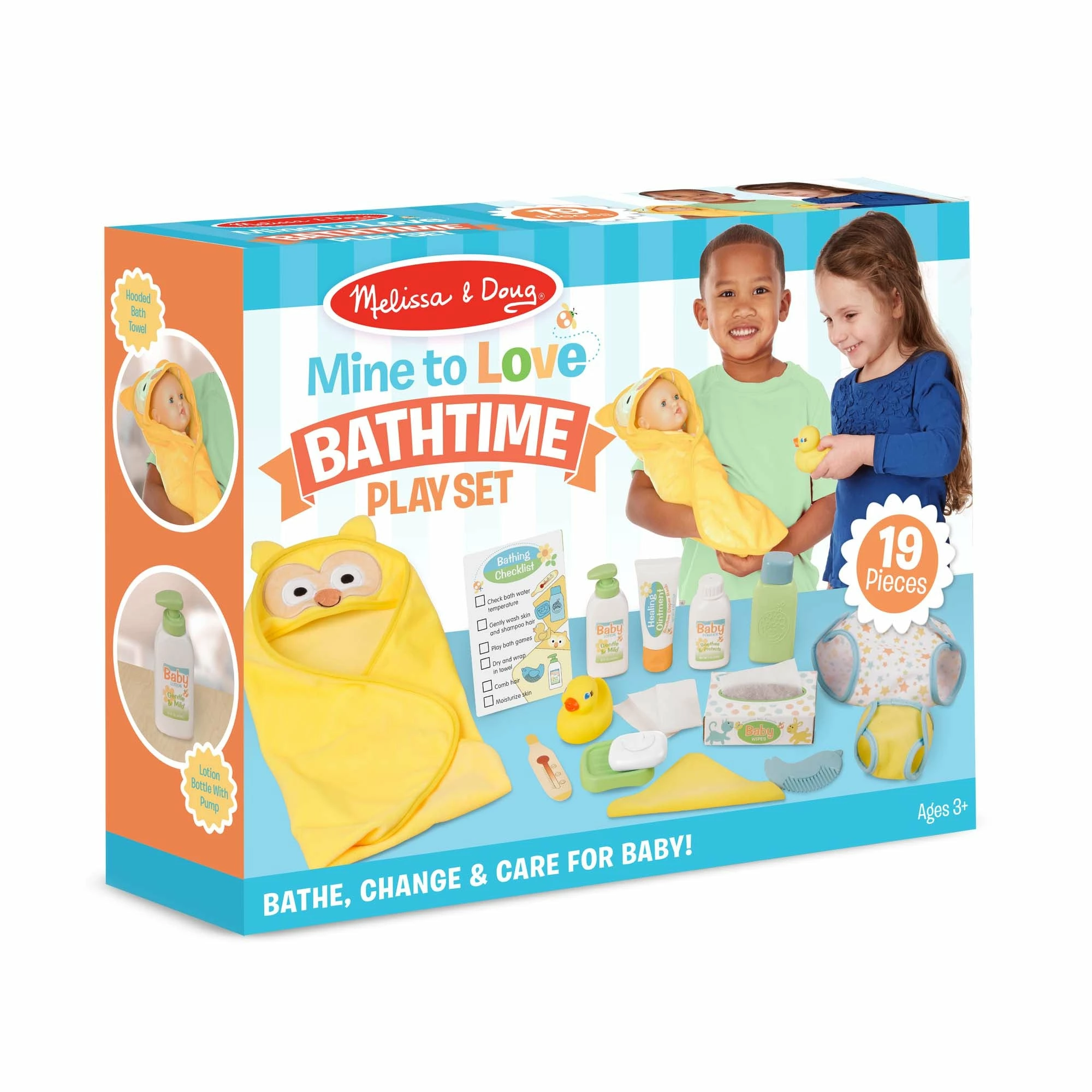 Melissa & Doug Mine To Love Changing & Bathtime Play Set - Image 4