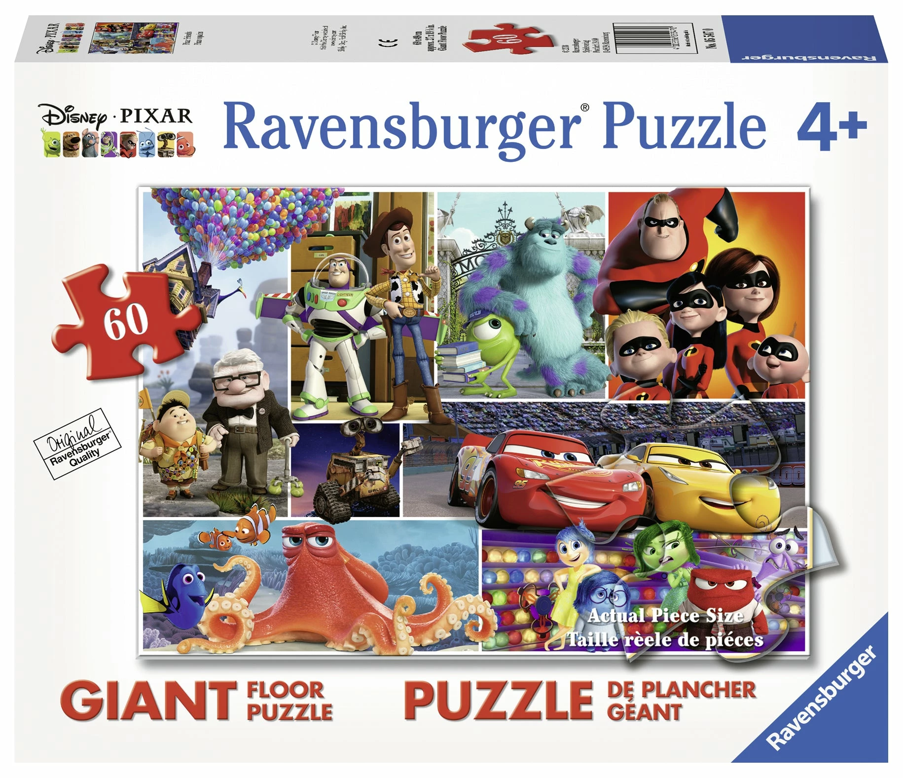 Ravensburger Pixar Friends - 60 Pc Giant Floor Puzzle Puzzle