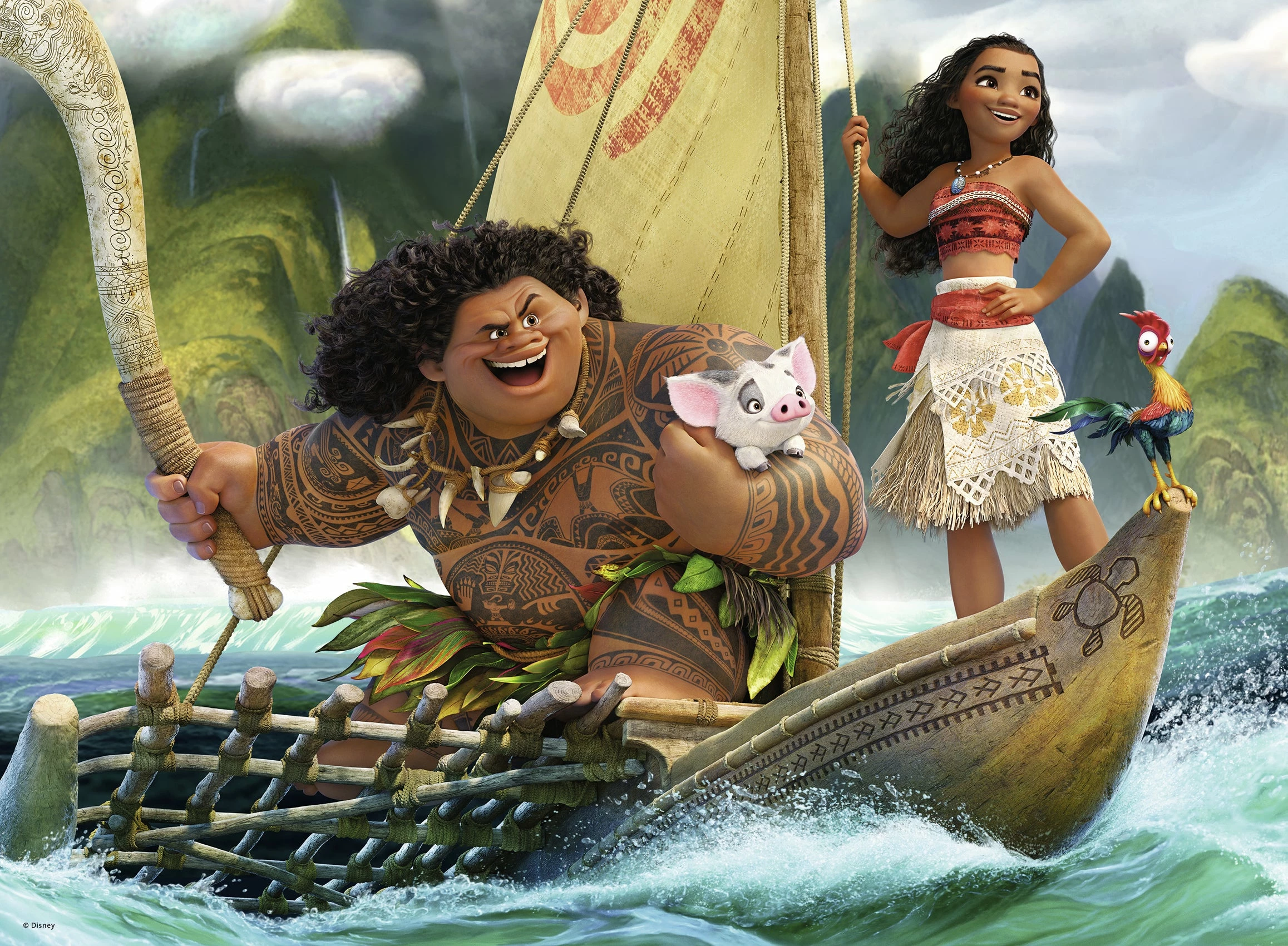 Ravensburger Moana And Maui - 100 Pc Puzzle - Image 2