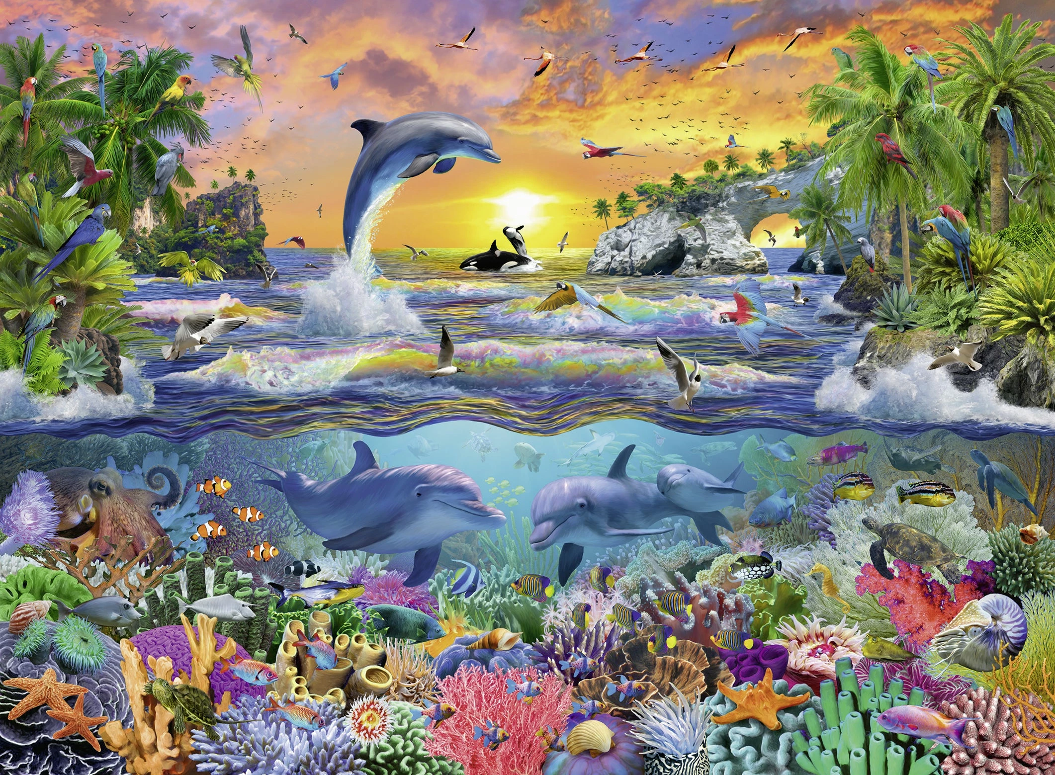 Ravensburger Tropical Paradise - 100pc Puzzle 2 Ravensburger Tropical Paradise - 100pc Puzzle - Image 2