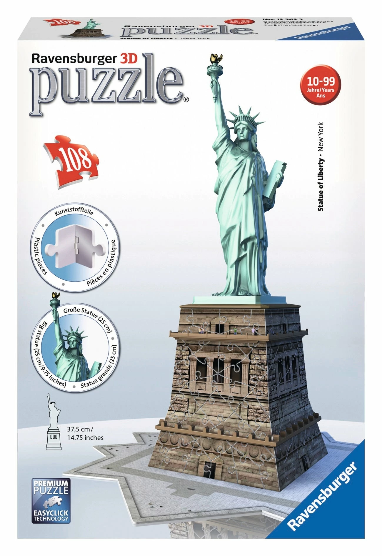 Ravensburger Statue Of Liberty - 108pc 3D Puzzle