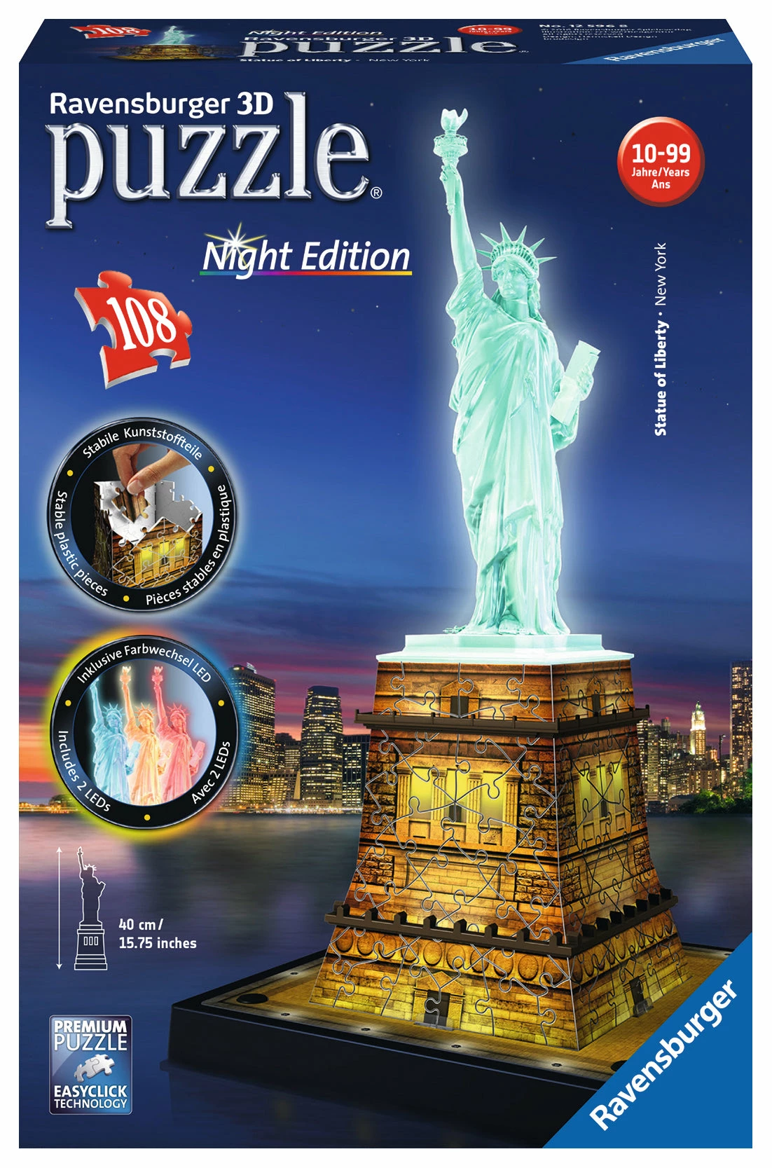 Ravensburger Statue Of Liberty - 108pc 3D Puzzle