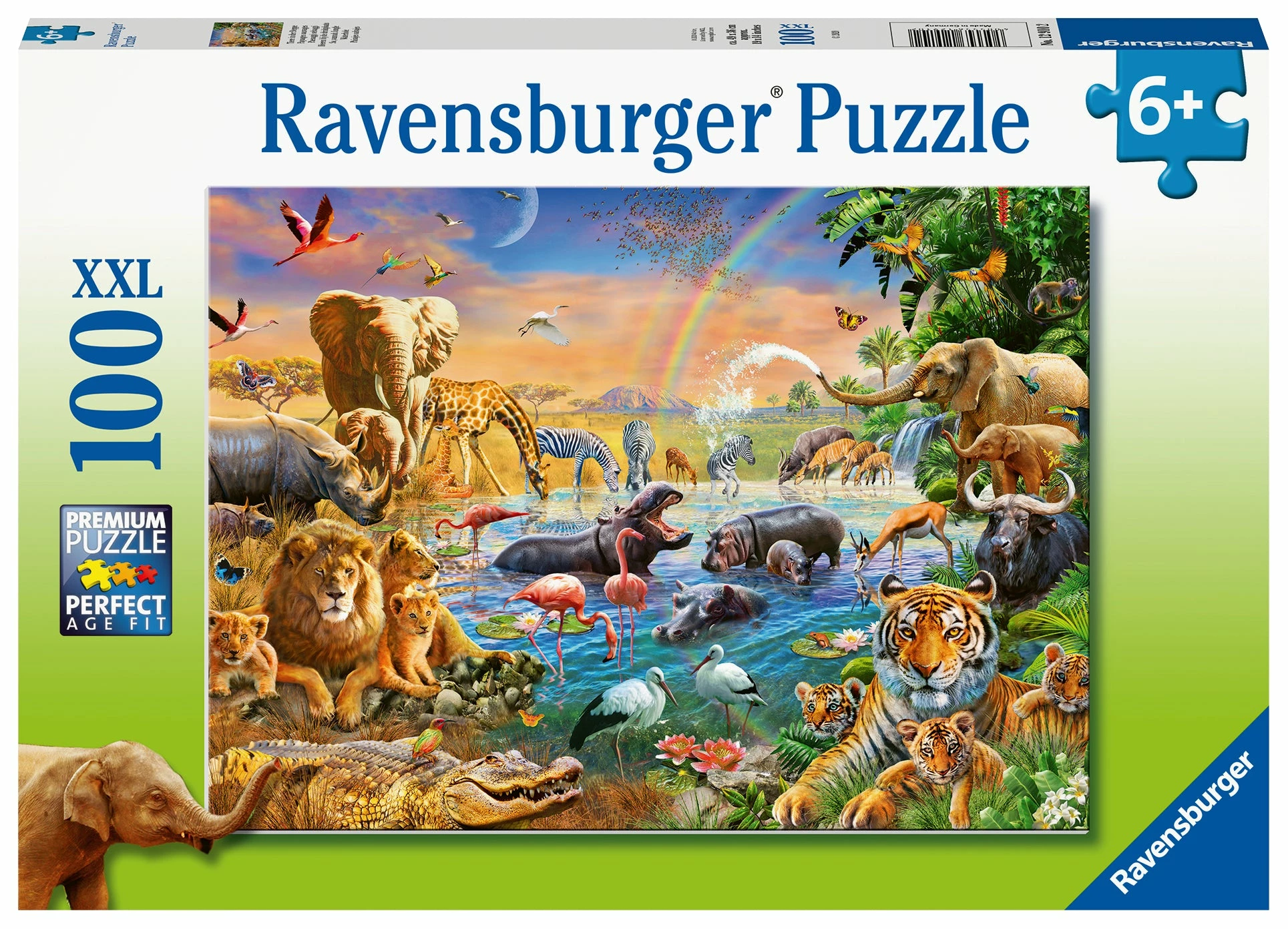 Ravensburger Savannah Jungle Waterhole - 100pc Puzzle