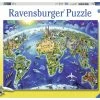 Ravensburger World Landmarks Map - 300pc Puzzle