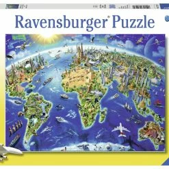 Ravensburger World Landmarks Map - 300pc Puzzle