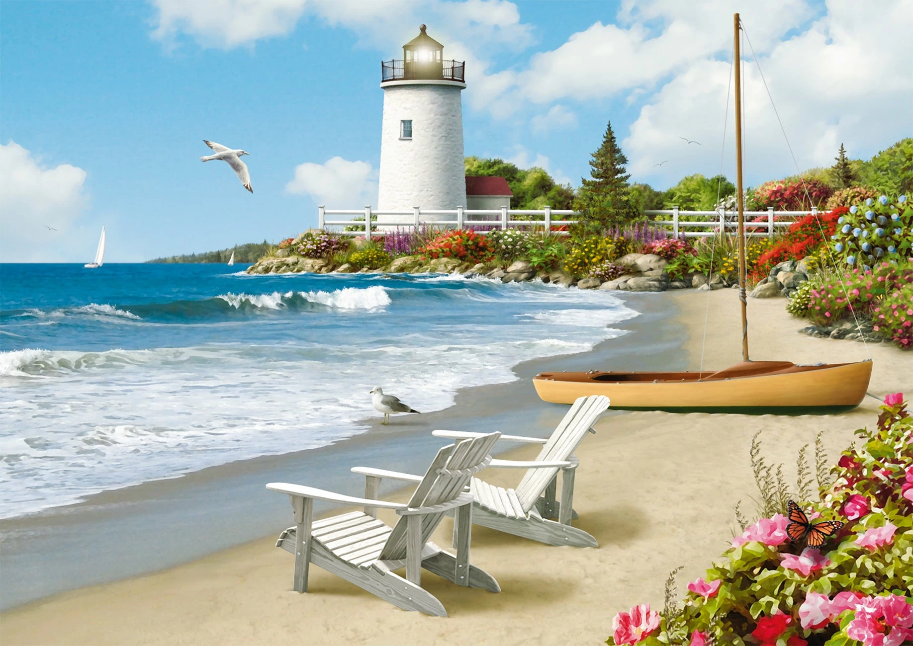 Ravensburger Sunlit Shores - 300pc Large Format Puzzle - Image 2