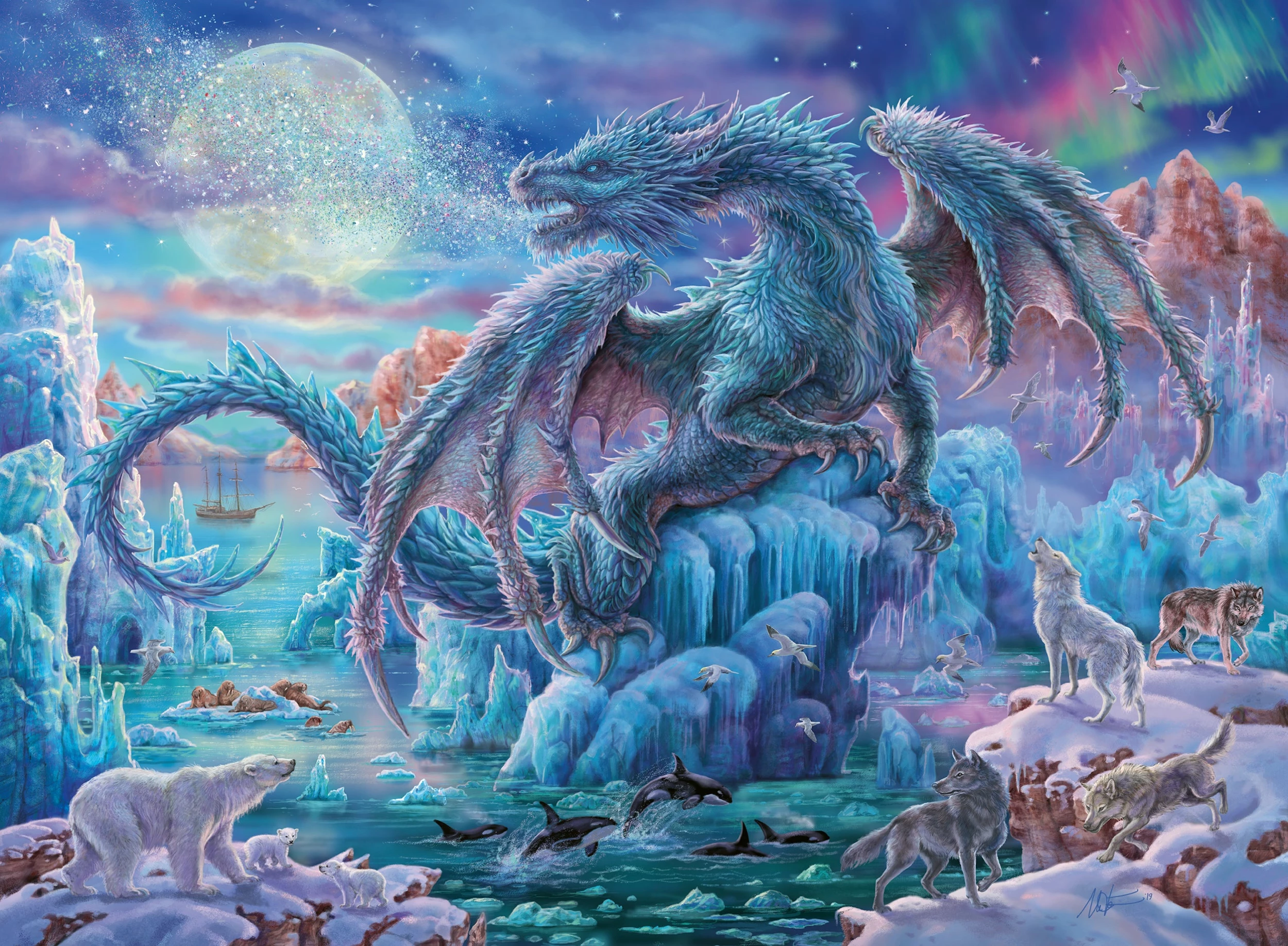 Ravensburger Mystical Dragons - 500pc Puzzle - Image 2