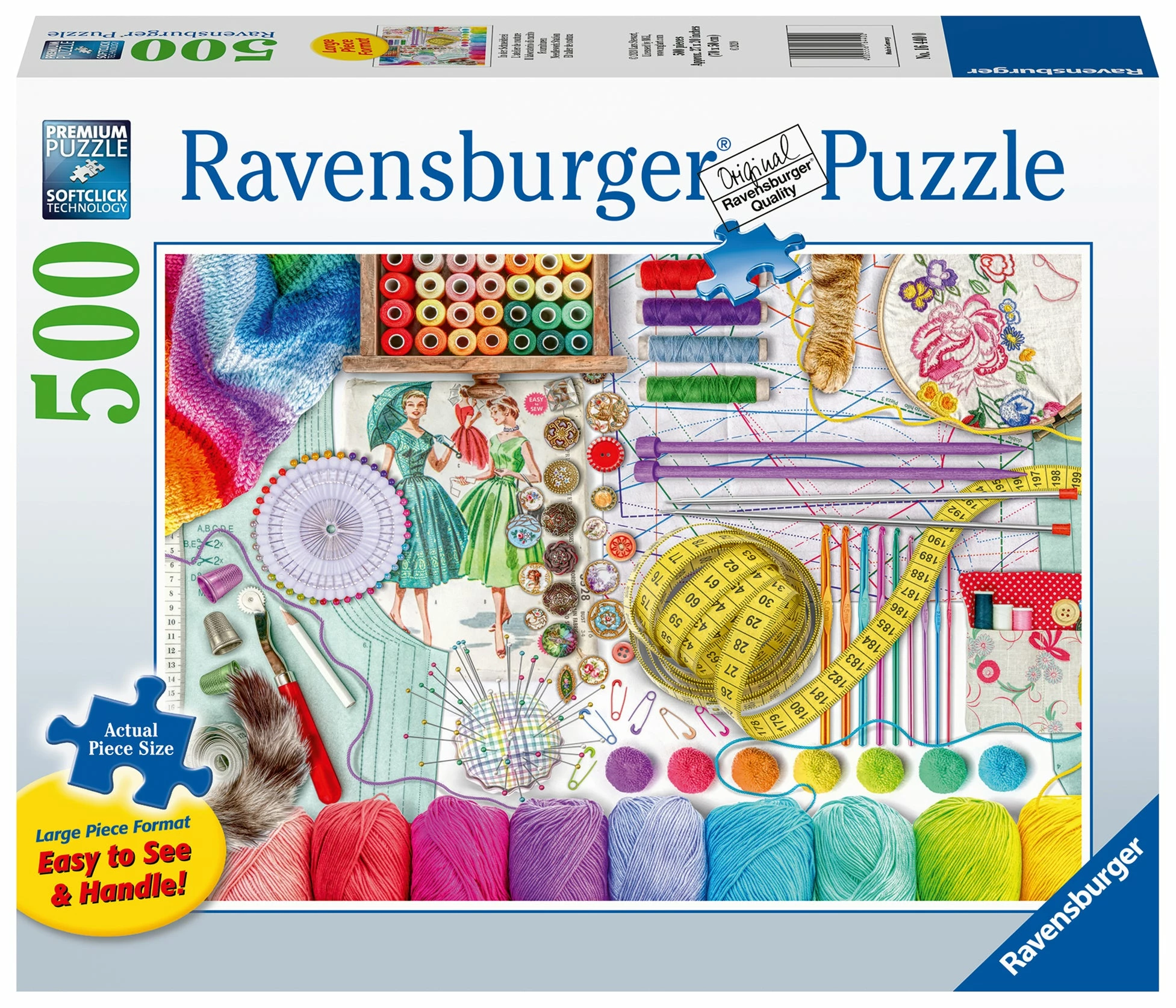 Ravensburger Needlework Station - 500pc Large Format Puzzle
