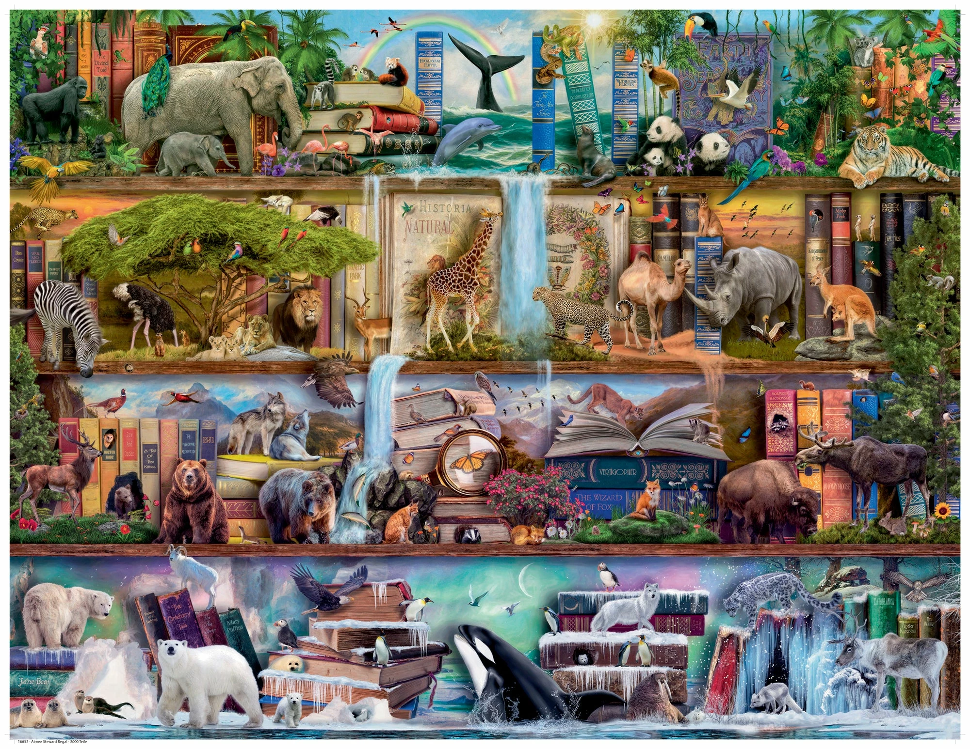 Ravensburger Wild Kingdom Shelves - 2000pc Puzzle - Image 2