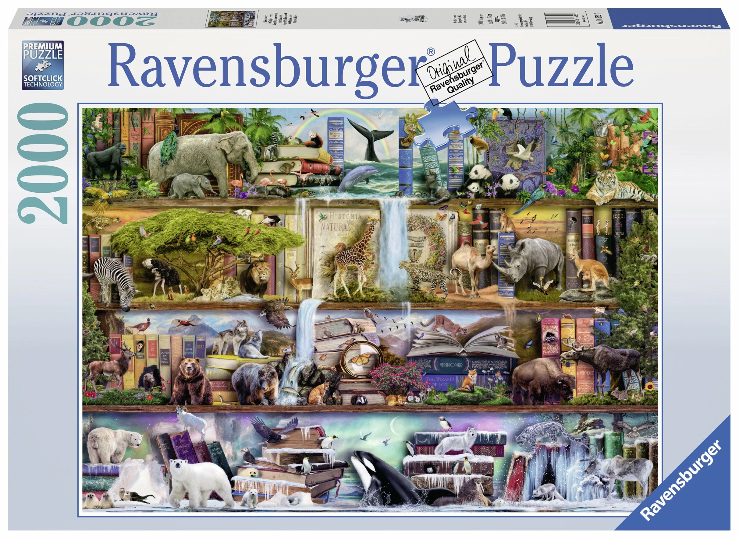Ravensburger Wild Kingdom Shelves - 2000pc Puzzle