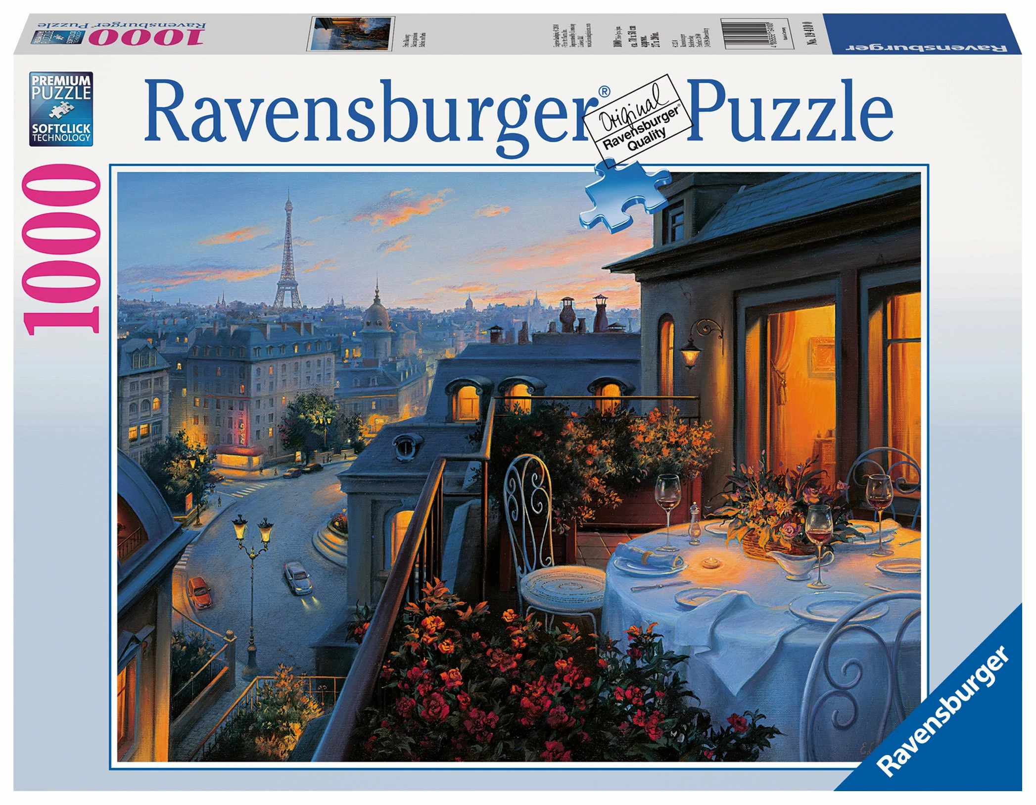 Ravensburger Paris Balcony - 1000pc Puzzle 1 Ravensburger Paris Balcony - 1000pc Puzzle