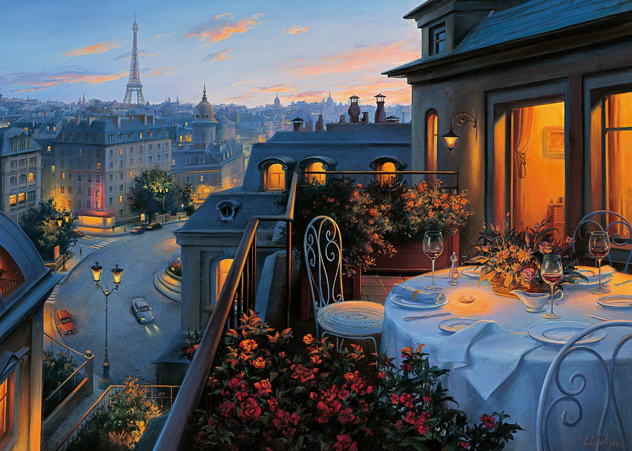 Ravensburger Paris Balcony - 1000pc Puzzle 2 Ravensburger Paris Balcony - 1000pc Puzzle - Image 2