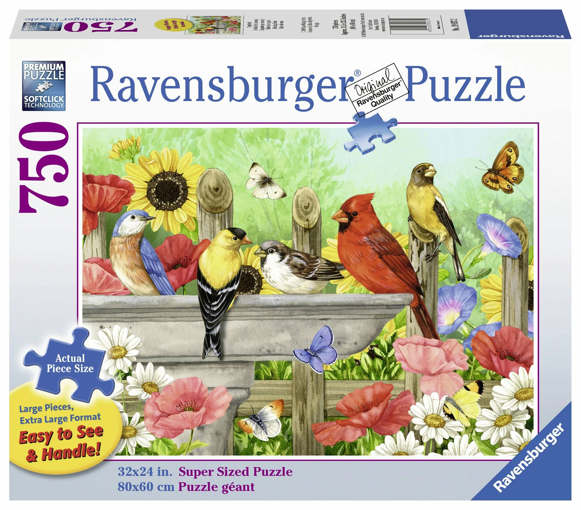 Ravensburger Bathing Birds - 750pc Large Format Puzzle