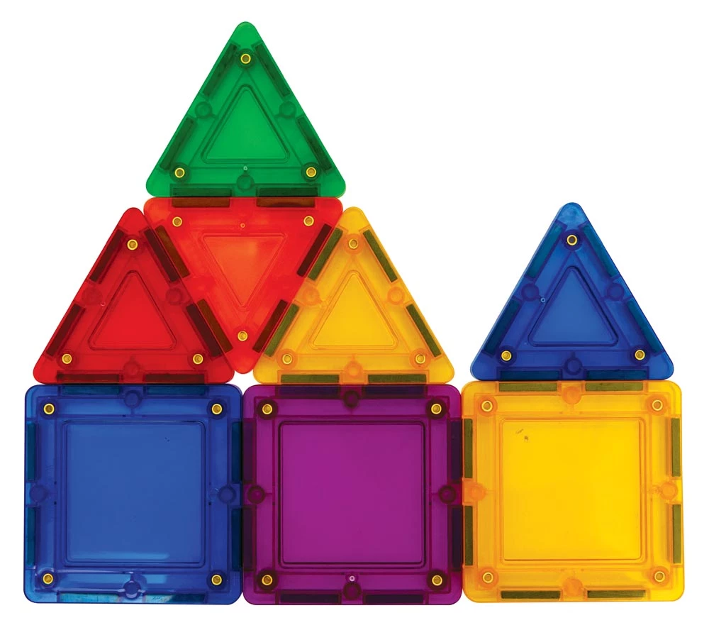 Magformers TileBlox Rainbow 30pc With Magnetic Activity Board - Image 5