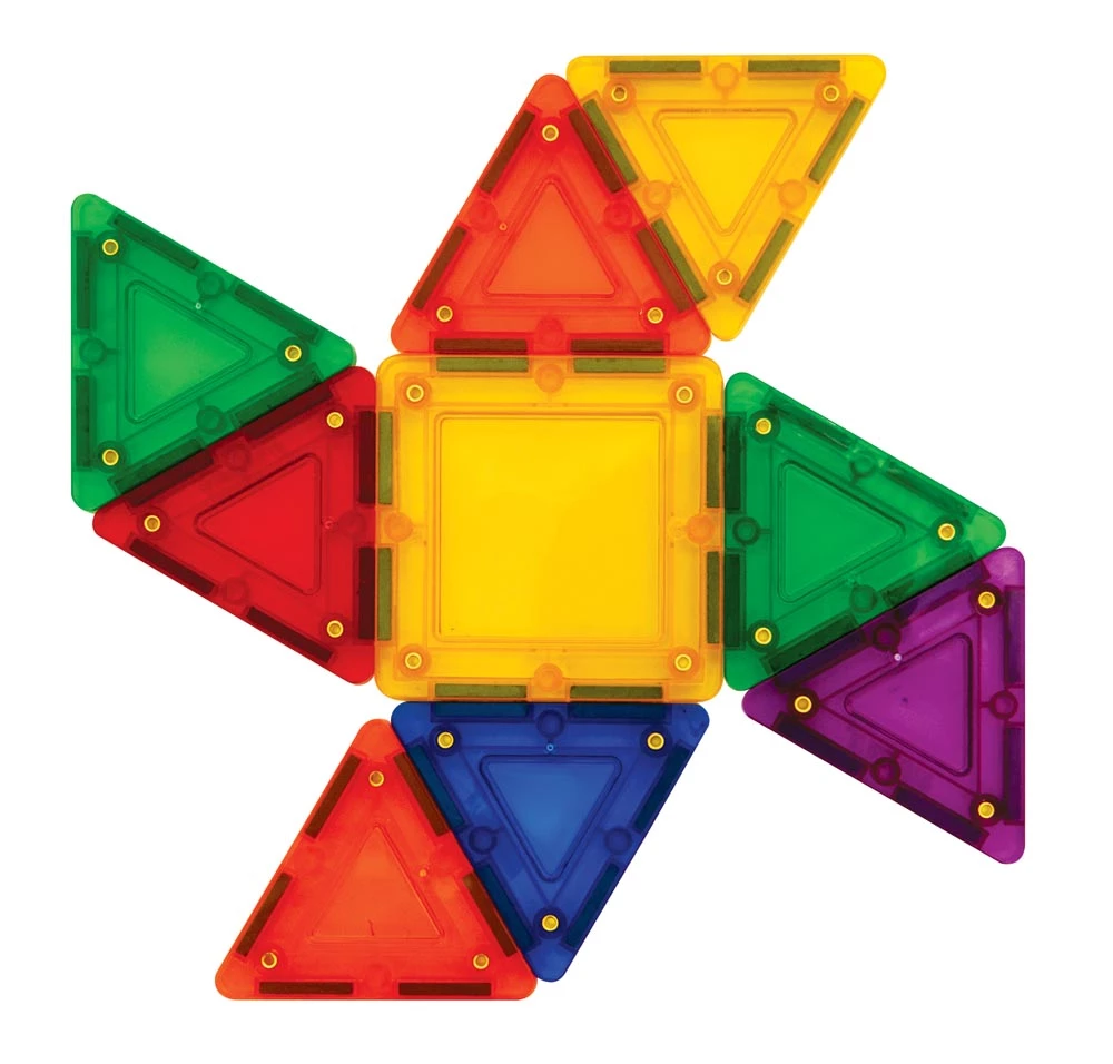 Magformers TileBlox Rainbow 30pc With Magnetic Activity Board - Image 6