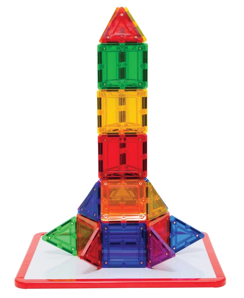 Magformers TileBlox Rainbow 30pc With Magnetic Activity Board - Image 7