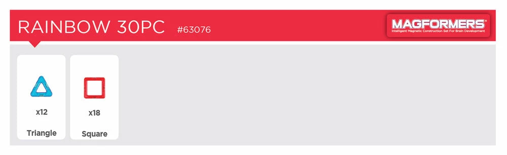 Magformers Rainbow 30pc Set - Image 8