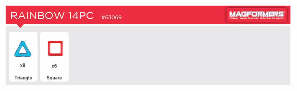 Magformers Rainbow 14pc Set - Image 9