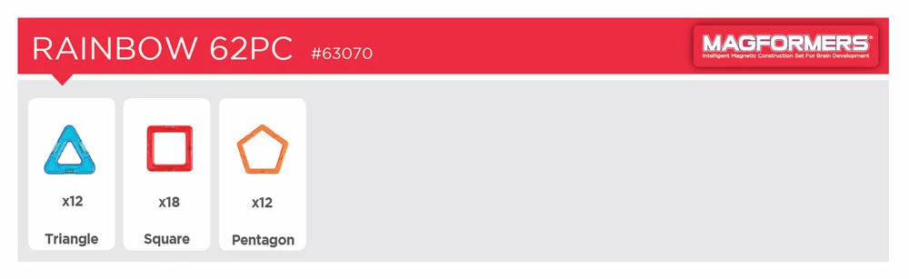 Magformers Rainbow 62pc Set - Image 8