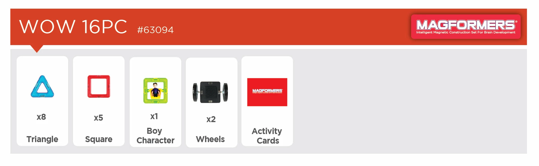 Magformers Wow 16pc Set - Image 9