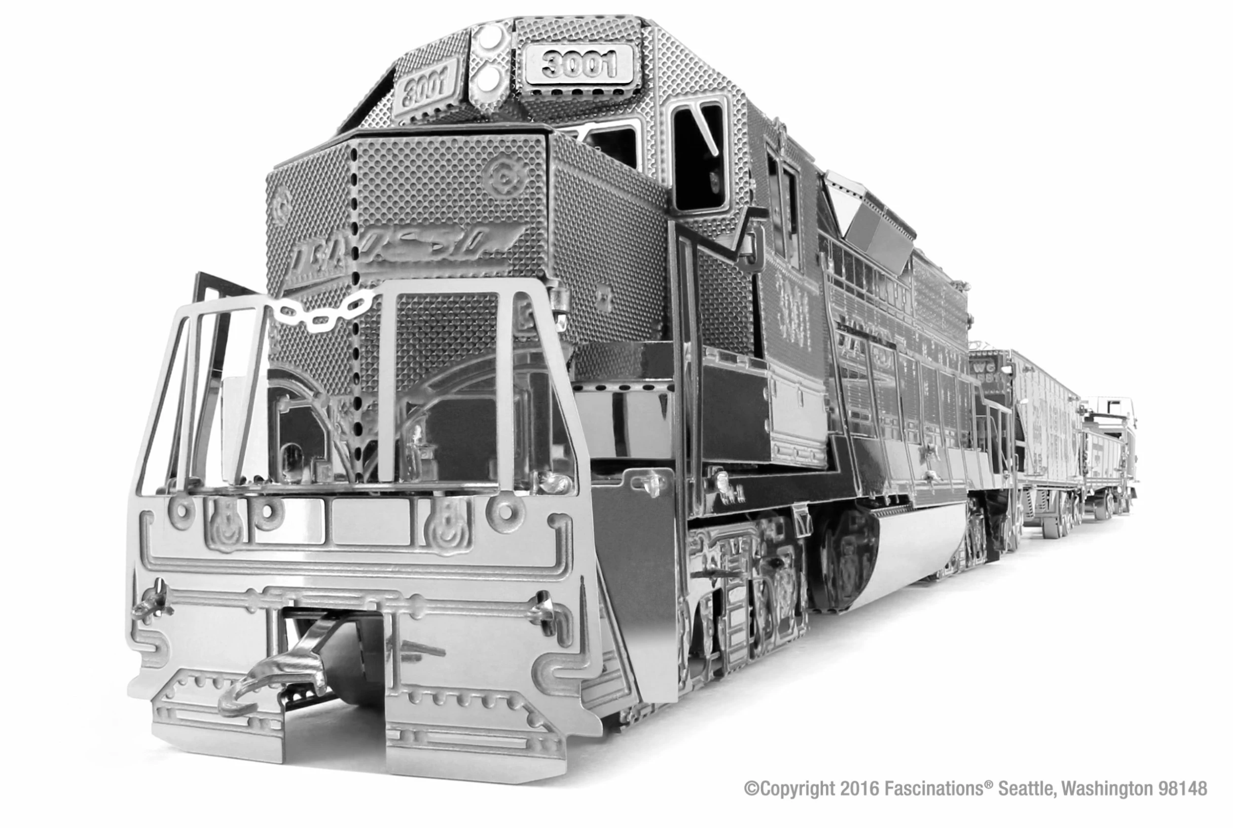 Fascinations Metal Earth Freight Train Set Box Gift Set