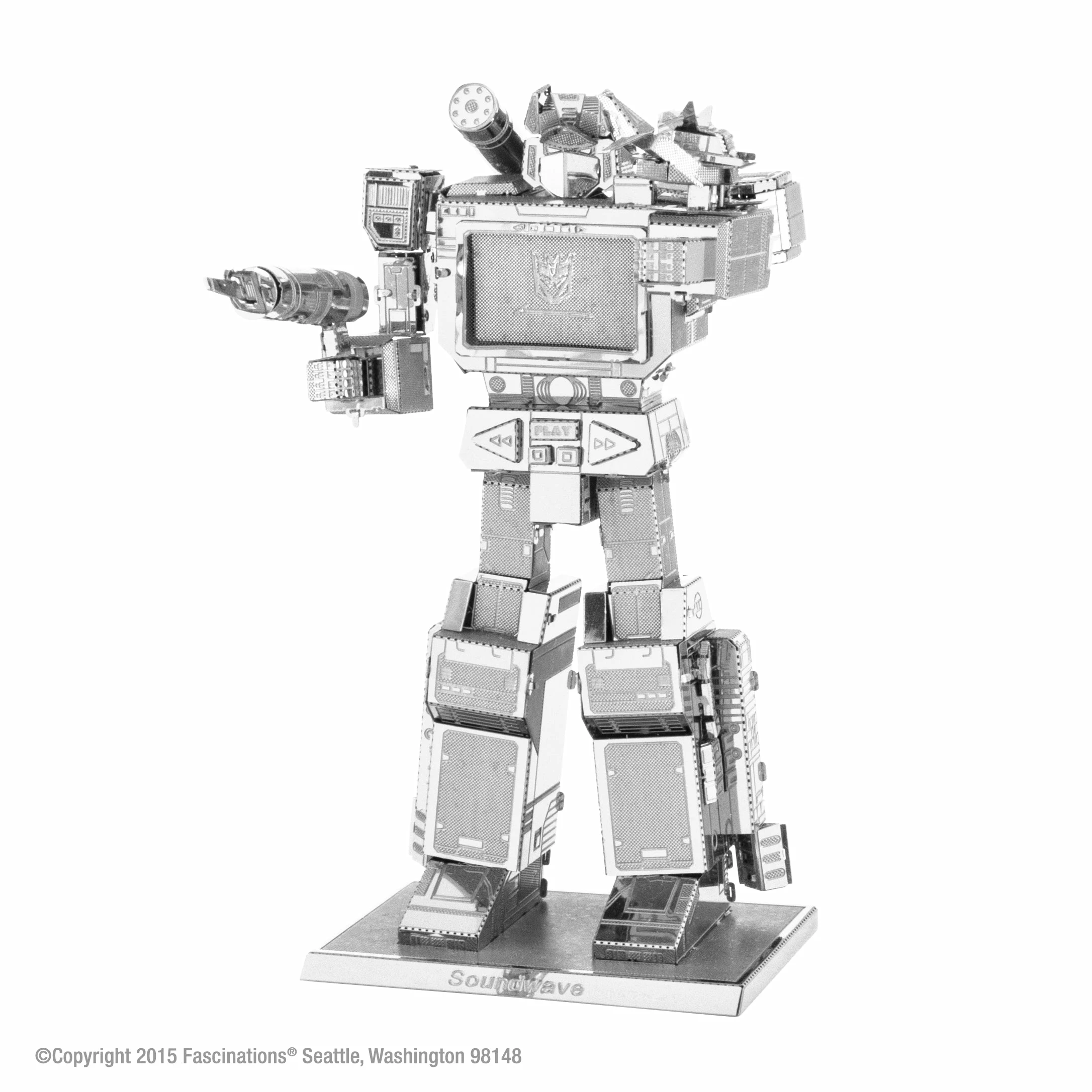 Fascinations Metal Earth Transformers Soundwave 1 Fascinations Metal Earth Transformers Soundwave